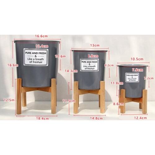 Plant Stand Indoor Wood Flower Pot Holder Wooden Display Potted Rack Modern Home Living Room Decor SDF-SHIP