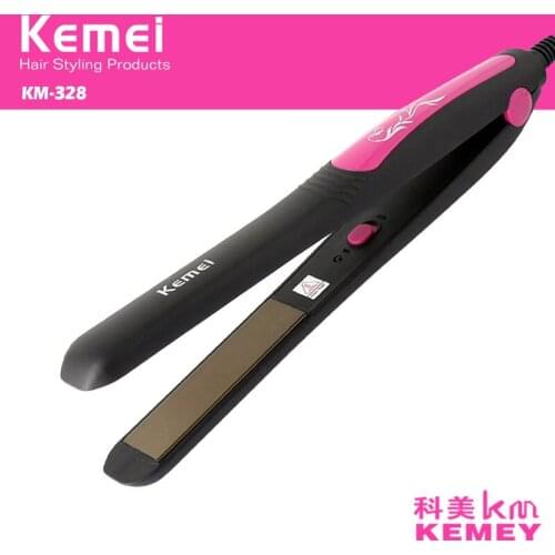 Kemei professional straightening iron hair straightener curling styling tool chapinha ceramic flat irons curler