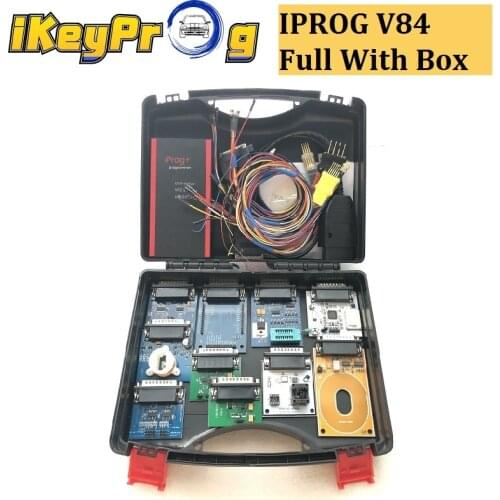 Support IMMO Mileage Correction Airbag Reset Till Year 2019 Iprog+ Iprog Pro V84 key Programmer with Box