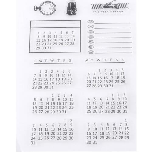 11X16cm Transparent Clear Silicone Stamp Seal For Scrapbooking Photo Album Decorative Calendar Retro Transparent Silicone Seal