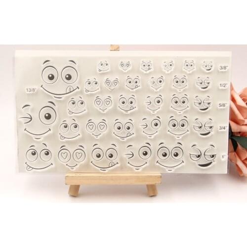 KLJUYP Face Transparent clear stamp for DIY Scrapbooking/Card Making/Kids Christmas Fun Decoration Supplies