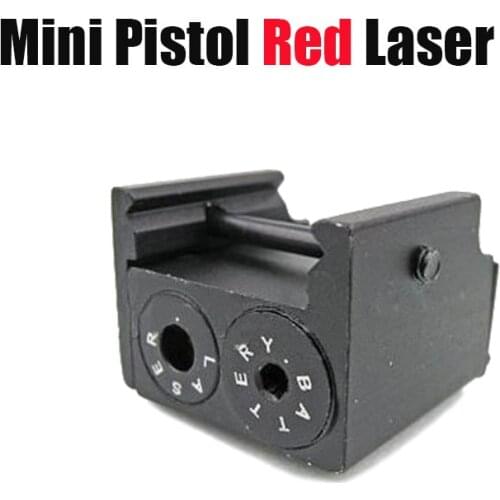 Tactiacl Compact Mini Pistol Red Laser Dot Sight Fit 20mm Weaver Rail