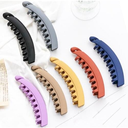 Banana barrettes hair clips Hairpin Hair Claw Hair Accessories Plastic Hair Claws Clamp Ponytail Holder Grip Decor