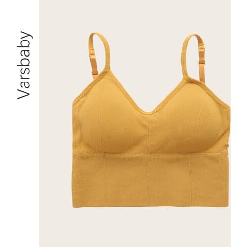 Varsbaby Women Push Up Top Bra Seamless Brassiere Crop Top Sexy Lingerie for Female Underwear Intimates Backless Bralette