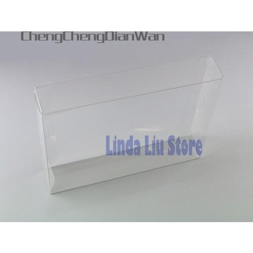 ChengChengDianWan game boxes Clear transparent for SNES N64 Game box Protector Case CIB games plastic PET Protector 20pcs/lot