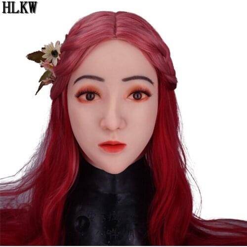 2020 New Transgender Soft Shy Girl Clare Style Silicone Head Face Male to Female Cosplay Costumes for Crossdresser shemale