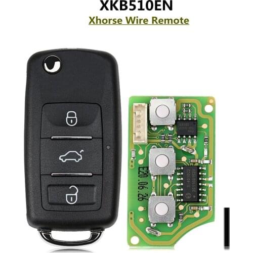 5pcs Xhorse XKB510EN V olkswagen B5 Style Special Remote Key 3 Buttons for VVDI Key Tool