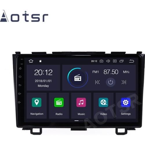 6+128G For Honda CRV 2007 - 2011 Android 10 Car Radio Multimedia Video Player GPS 9" IPS Screen DSP Carplay 4G Lite