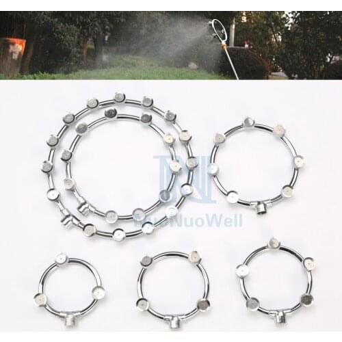6Types Garden High Pressure Spray Insecticide Ringlike SprayerNozzle Plant Sprinkling 3~15 Mister Head Circular Atomizing Nozzle