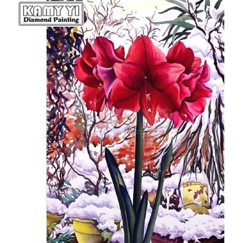 Diamond Painting Cross StitchFlower Full Square Handicraft Diamond Embroidery Floral Wall Art Mosaic 5D DIY LK1