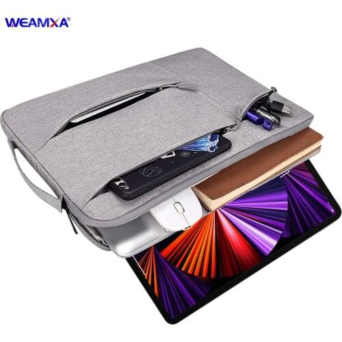 Tablet Sleeve Case For 2021 iPad Pro 12.9 5th generation Waterproof zipper handbag briefcase iPad pro 12.9 2020 2018 Pouch bag