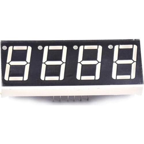 10pcs 4 bit 4bit Digital Tube Common Anode Positive Digital Tube 0.56" 0.56in. Red LED Display 7 Segment Digit