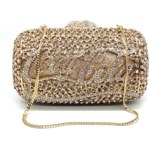 DAIWEI New design clutch evening bags brand designer women purse soiree pochette Rhinestones crystal party clutch bags