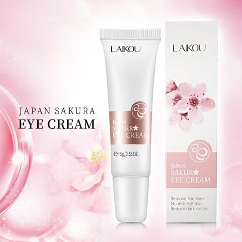 Sakura Extract Eye Cream Anti-Aging Firming Smoothing Wrinkles Anti-Puffiness Dark Circle Brighten Eyes Skin Care Makeup TSLM1