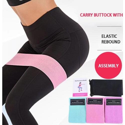 Squat resistance belt anti-skid fitness hip lift belt sports plastic hip circle yoga stretch elastic belt indoor fitness