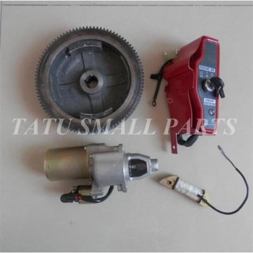GX270 4KW ELECTRIC START KIT FOR HONDA GX240 8~ 9HP 242CC 270CC 3.5KW STARTER MOTOR KEY SWITCH BOX FLYWHEEL CHARGING COIL