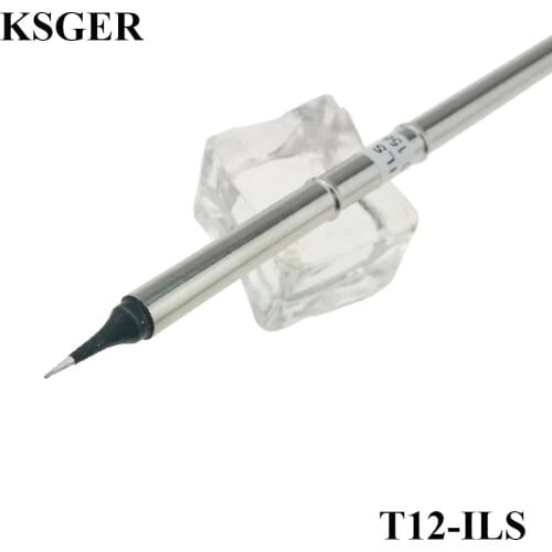 KSGER T12-ILS High-grade T12 STM32 OLED/LED Soldering Station Black DIY Welding Tips Soldering Iron For FX951 7S Melt Tin