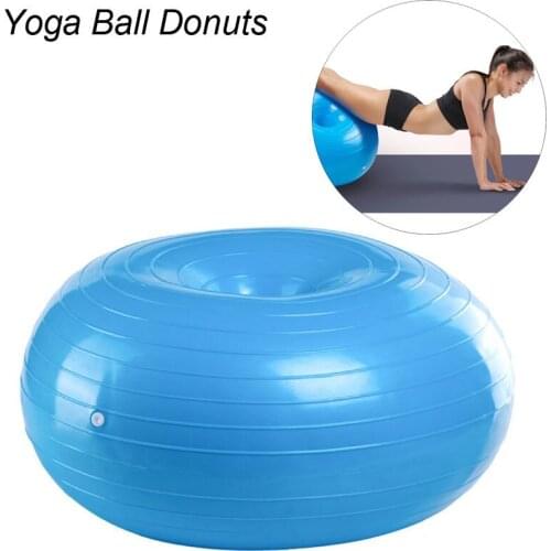 Yoga Ball Donuts With Pump Pilates Equipment Pelotas Fitness Balls Balance Fitball GYM Sport Home Balance Balls Workout Exercise
