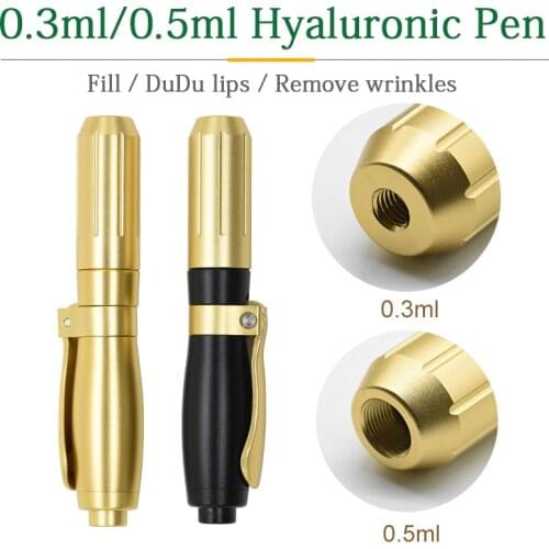 Hyaluronzuur Pen Met Metalen Drukkop Huidverzorgingfine Rimpelverwijdering 2 And 1 Effectdisposable Individueel Verpakte Naalden