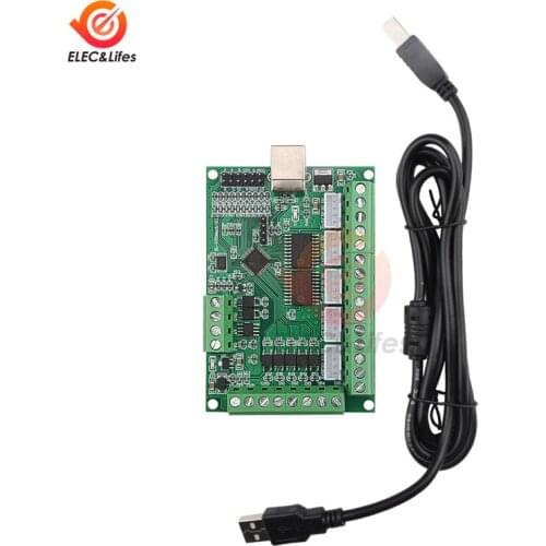1 Set Driver Board CNC USB MACH3 100Khz Breakout Board 5 Axis Interface Driver Motion Controller With Cable