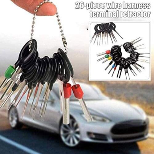 Portable 36Pcs/Set Needle Retractor Rotation Tool Pin Ejector Car Terminal Connector Extractor Wire Styling Auto Removal Ki H9U8