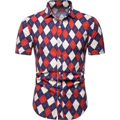 Мужские клечатые рубашки RickRack China At AliExpress