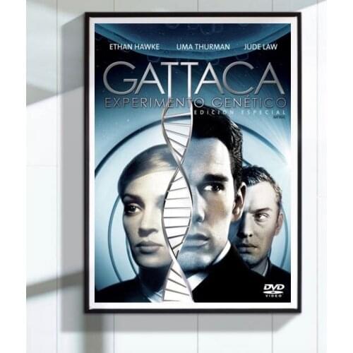 Sci-fi Gattaca Retro Vintage Classic Movie Propaganda Posters Kraft Poster Canvas Painting Wall Sticker Home Decoration Gift