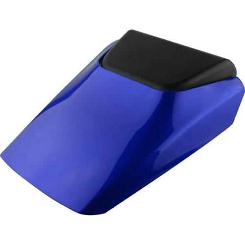 Blue Motorcycle Rear Tail Pillion Passenger Hard Seat Cover Cowl Fairing Seat for Yamaha YZF 600 R6 1998 1999 2000 2001 2002