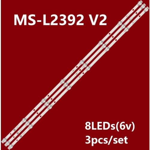 3pcs led backlight strip for PANEL-CX430DLEDM T-CON-ST4251B01-1-XC-7 MS-L2392 V2