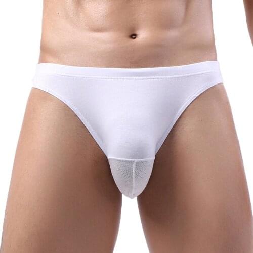 3PCS/Lots Mens Cotton Underwear Patchwork Bugle Pouch Briefs Cueca Panties Jockstrap Underpants Calzoncillos Thongs Plus Size