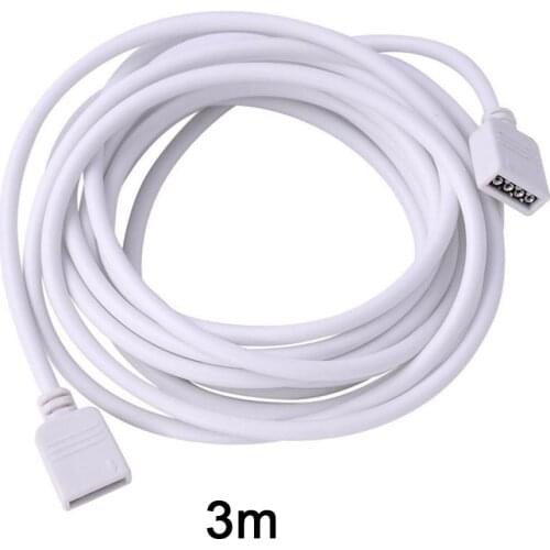 3M/ 9.9ft RGB Extension Cable 4 Pin Soldless LED Strip Connector with 2 x Male 4 Pin Plugs for 5050 3528 RGB LED Strip Light