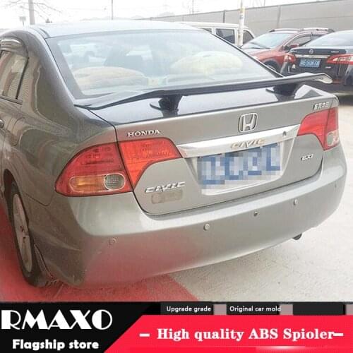 For Honda civic Sedan Universal TF Spoiler 2001-2010 civic Spoiler ABS plastic Material Car Rear Wing Color Rear Spoiler