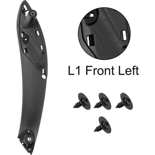 Interior Door Handles Car Inner Handle Door Panel Pull Trim Cover For BMW F30 F80 F31 F32 F34 F35 Black Front Rear Left/Right