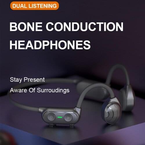 For Waterproof Bluetooth 5.0 Wireless Headphones Bone Conduction Earphones Outdoor Sports Headphone Headset With Microphone