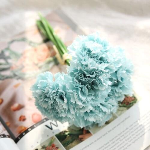 1 Bouquet 6 Heads High Quality Fake Flowers Hydrangea Artificial Silk Peony Flowers for Home Wedding Party Valentines day Decor