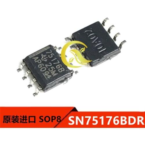10PCS SN75176BDR encapsulation SOP8 fittings imported from differential bus transceiver chip products