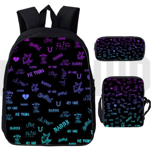 2021 Lil Peep 3D Print Backpack Boys Girls Lover Popular Laptop Funny Bag Men Women Harajuku Travelbags Children School Bookbags