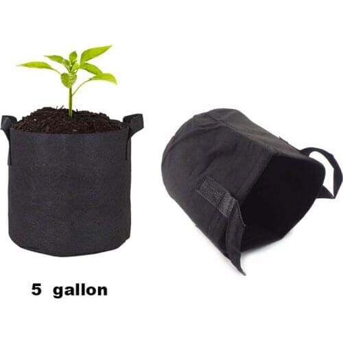 5 Gallon Plant Growing Plant Bag With Handle Vegetable Flower Fabric Seed Pot Eco-Friendly Ventilate Garden Tools