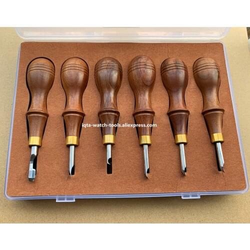 6pcs/set Different sizes Watch Case Opener Knife Back Cover Pry Remover for Battery Replacement Watch Accessory Repair Tool