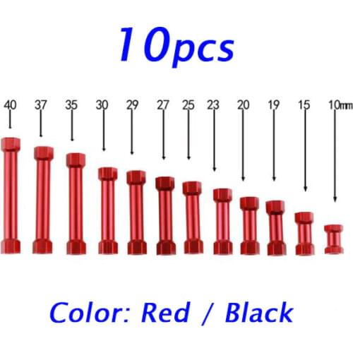 10Pcs M3 Aluminum Standoff Spacers Hexagonal End 10/15/19/20/21/23/25/25.5/27/29/30/32/35/36.5/37/40/42/43.5/44/45/48/50/55/60mm