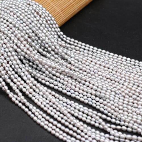 High Quality Beads Natural Freshwater Pearl Flat Gray Beads for Jewelry Making Necklace Bracelet Accessories Unisex Gifts