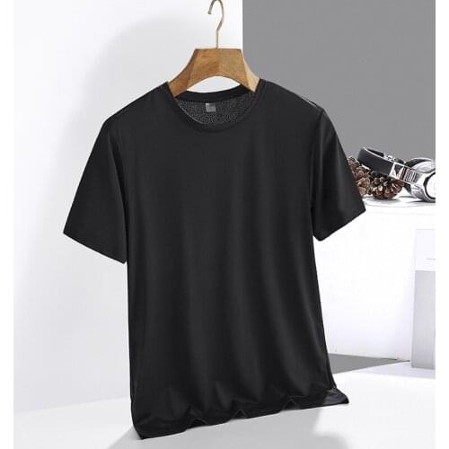 Outdoor Sports Short Sleeve Unisex Quick-Drying Cool Ice Silk Breathable Loose Top Spring Summer Running Training Hiking T-Shirt