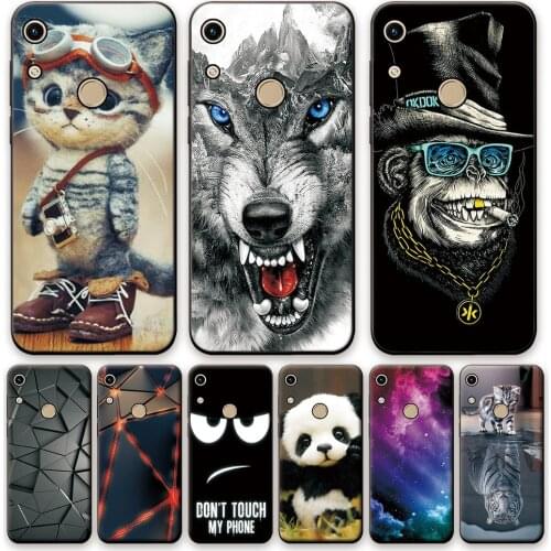 Huawei Y6 2019 Case For Huawei Y6 2019 Soft Silicone Back Cover For Huawei Y6 2019 Black TPU Bumper Cases For Huawei Y6 2019