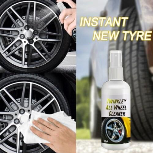 Car Cleaning 1Pcs 30/50ml Car Motorcycle Universal Wheel Cleaner Spray Powerfully Remove Stains Car Wax Car Accessories TSLM1