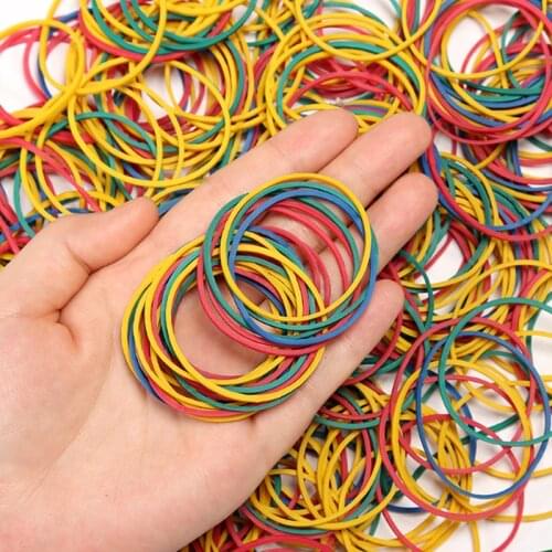 15~50mm Colorful Elastic Rubber Bands For Office Stationery Supplies Stretchable Rubber Elastics Band Rubber Ring/Latex Ring