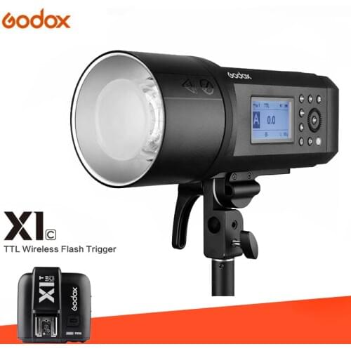 Godox AD600Pro 600Ws TTL HSS Outdoor Flash Li-on Battery with Built-in Godox 2.4G Wireless X System+X1T-C Trigger For Canon