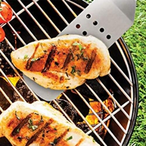 Barbecue shovel wear-resistant stainless steel durable stainless steel barbecue fork pliers scraper barbecue outdoor picnic