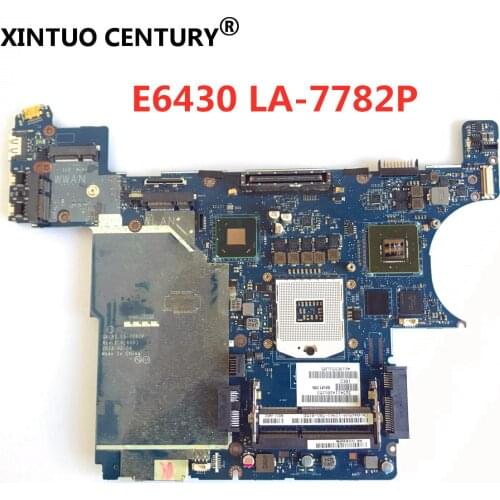 E6430 Laptop Motherboard For Dell Latitude QAL81 LA-7782P REV:1.0(A00) mainboard motherboard tested 100% work Free shipping