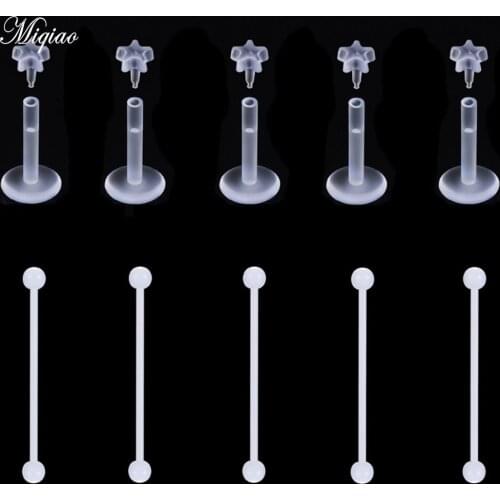 Miqiao 10pcs Hot-selling Body Piercing Acrylic Lip Nails and Ear Bone Nails