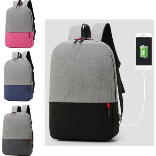 Mens fashion trend laptop backpack for men casual light and simple travel backpack with USB charging 28*10*43cm
